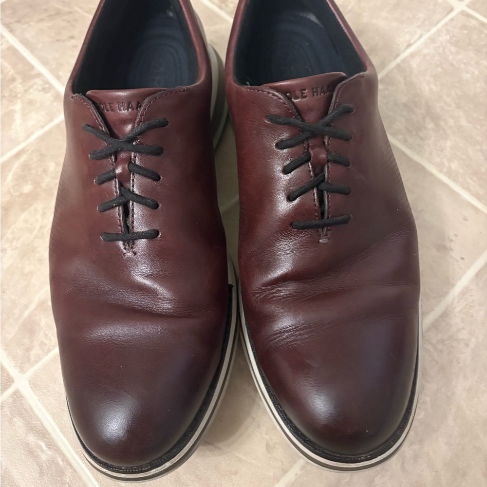 Cole Haan Men's Dark Brown Leather Oxfords